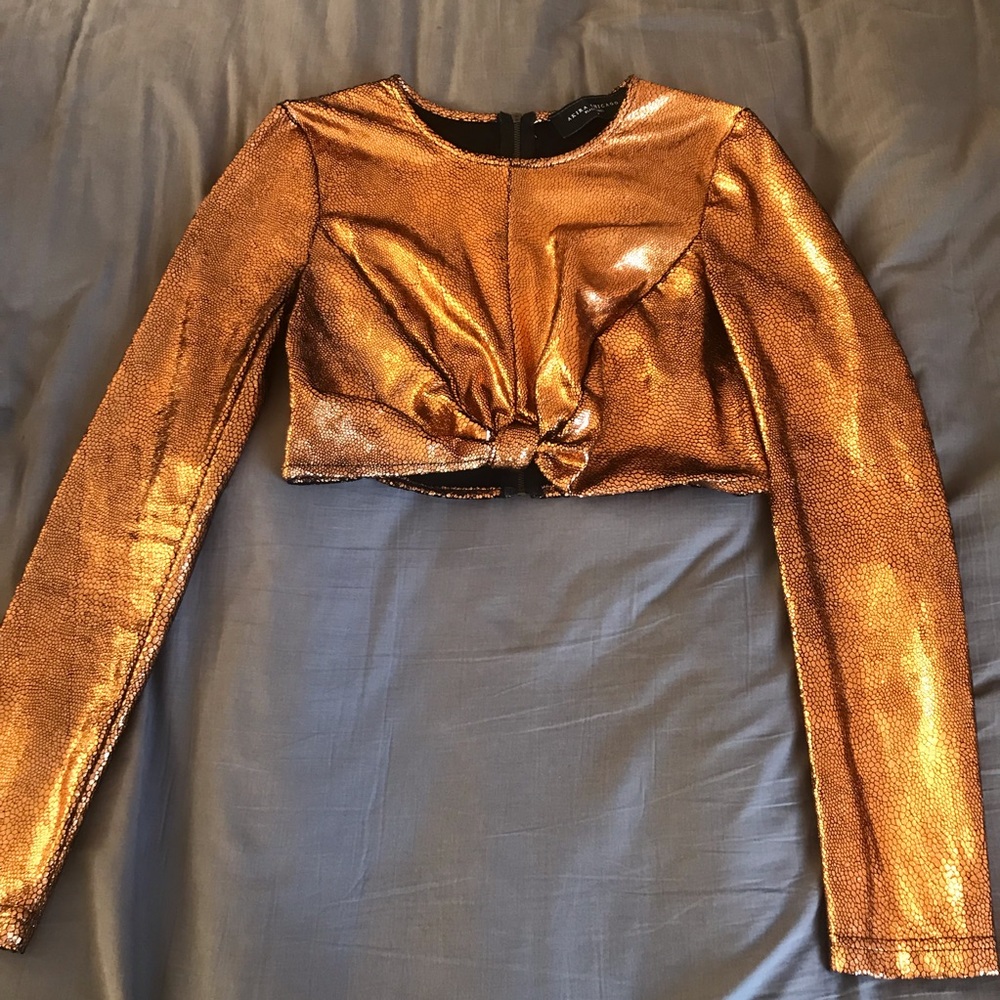 AKIRA long sleeve crop top M
